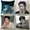 Popular Celebrity Musife Lee Byung Hun Cushion Cover Soft  EasyWash Pillow Case  Versatile for Couch Bed Travel and Office