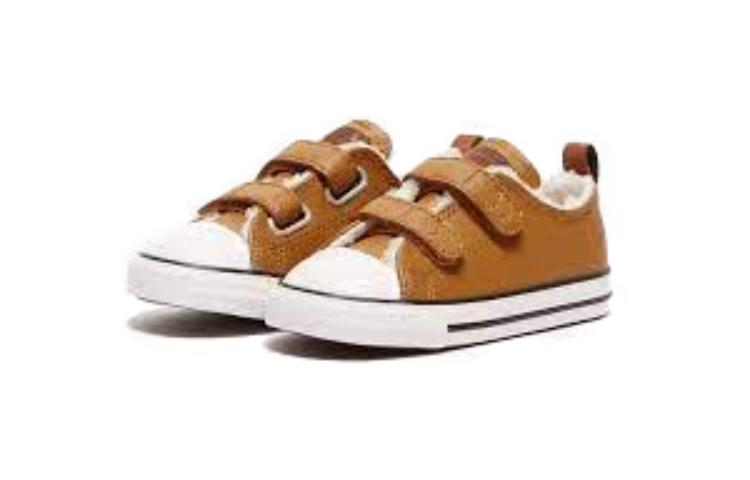 Converse Chuck Taylor All Star Easy On Comfortable Low Top Canvas Shoes Brown Infant And Toddler A03181C