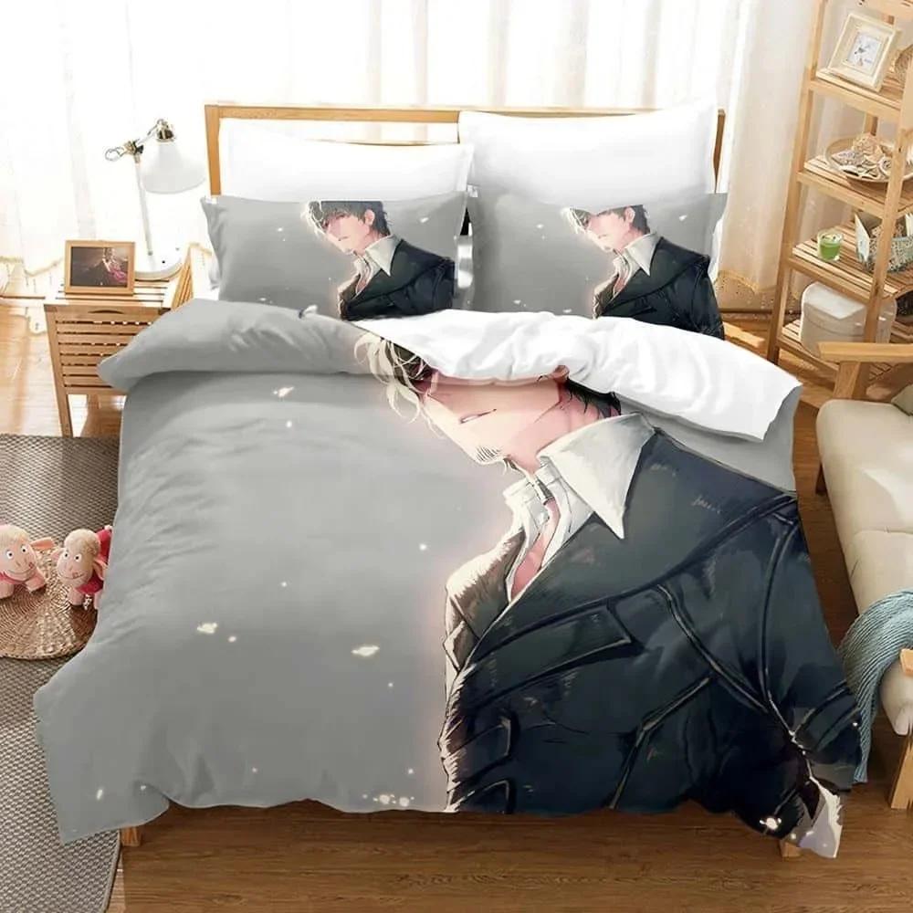 3D Anime World Trigger Bedding Set Printed With Pillowcase Bed Duvet Cover Soft Single Double Queen Super King Size Home Textile