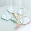 HD Makeup Mirror European-style High-quality Handheld High-end Beauty Portable Retro Pattern Vanity Mirror