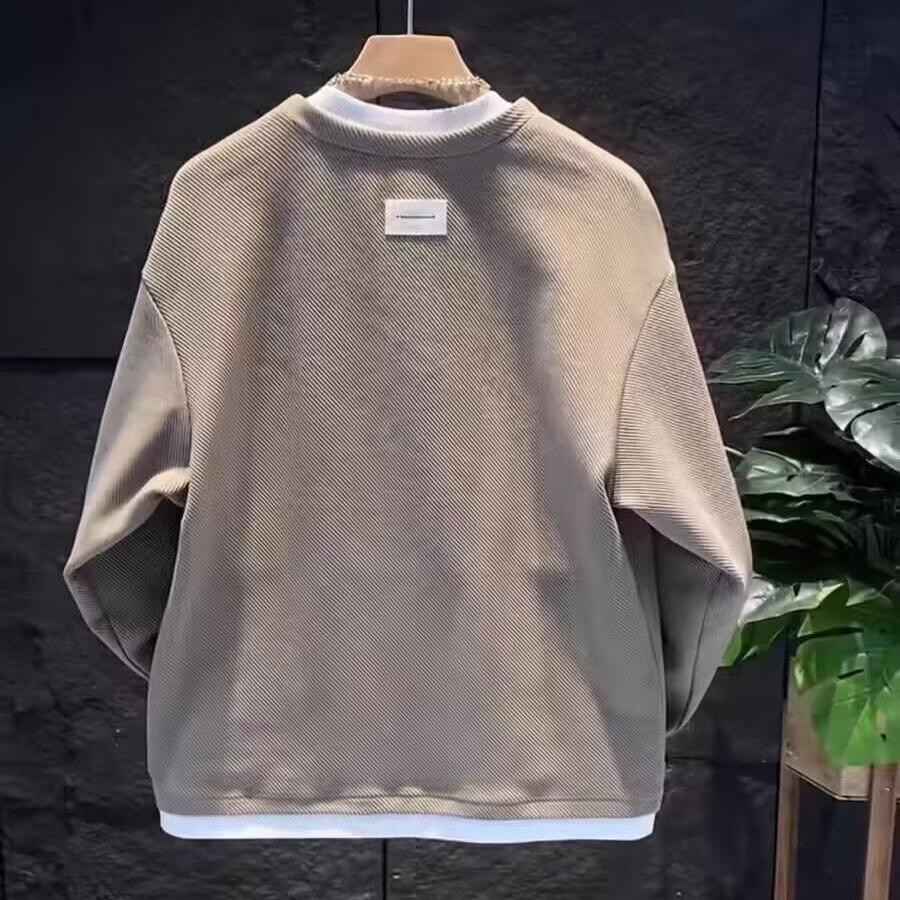 48-Stunden-Versand überspringen: Trendiges Herren-Herbst-Sweatshirt - Einfach, Locker, Vielseitig, Modisch, Langarm, Rundhals.