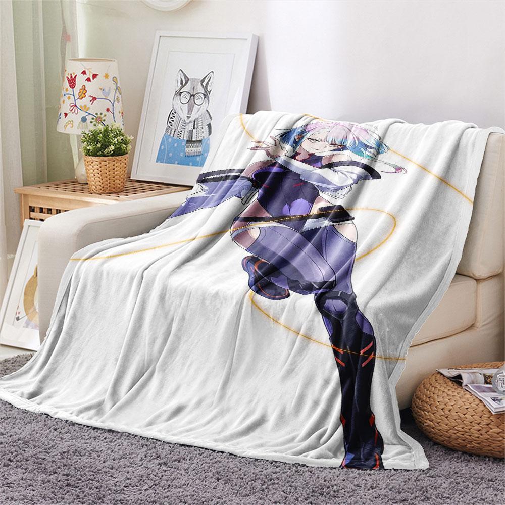 1PC Lucyna Kushinada Patterned Flannel Blanket Suitable For All Seasons for Home Decor Warmth and Comfort Gifts Holiday Present