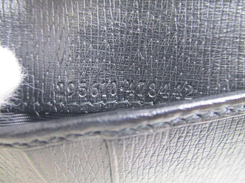 Authentic GUCCI GG Canvas Black Leather Bifold Wallet Compact Wallet #a187  Refurbished