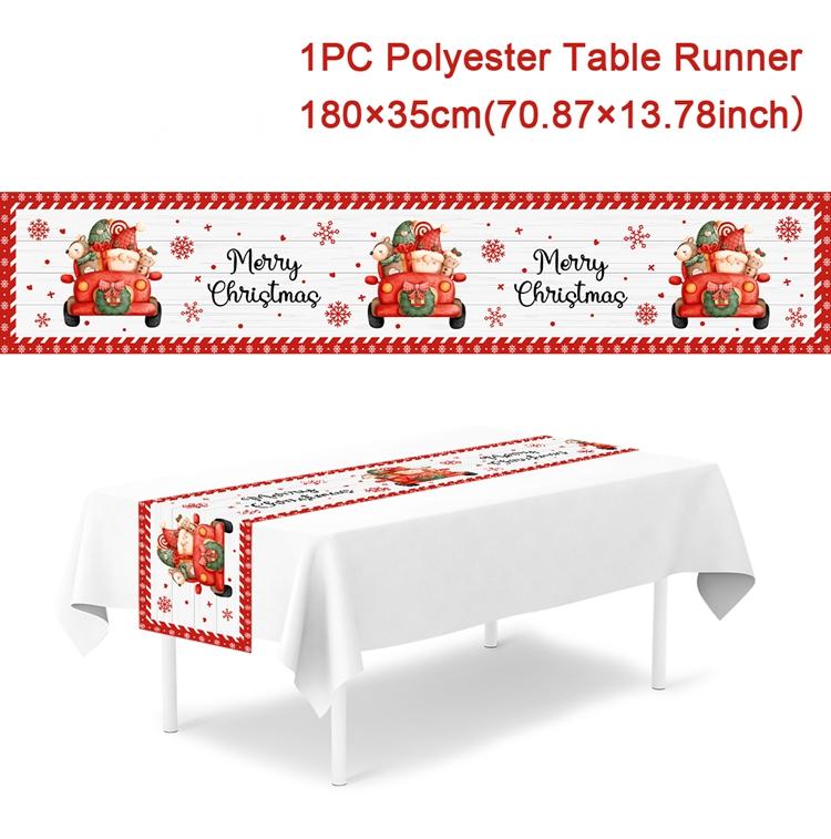 2025 Christmas Table Runner Merry Christmas Decorations For Home Tablecloth Navidad Noel Kerst Xmas Gifts New Year 2025 Natal