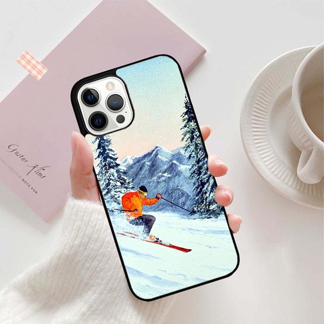 Ski Neige Snowboard Phone Case For iPhone 17 Air 15 16 16e 11 12 13 14 Pro Max Cover For iPhone 17 Air Max Plus coque Fundas