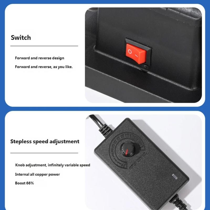 Electric Mini Sander 100W Table Grinder Stepless Variable Speed Control For Cutter Sharpening Metal Polishing Projects
