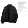 Men Cotton Coat Solid Color Stand Collar Long Sleeve Casual Baseball Style Coat with Pockets Winter Thickened Warm Outerwear