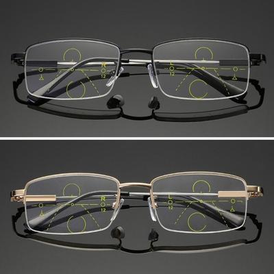 Progressive Nah-Fern-Alterssichtbrille Blaulichtfilternde Weitsichtbrille Büro