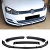 For Vw Golf 7 Golf Mk7 Mk7.5 2012-2019 Car Front Bumper Lip Spoiler Splitter Gloss Black Protector Cover Body Kit Spoiler Guard