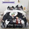 One Piece Pattern Bedding Quilt Set Quilt Cover Pillowcase Home Birthday Gift(1 * duvet cover + 2 * pillowcase, without core)