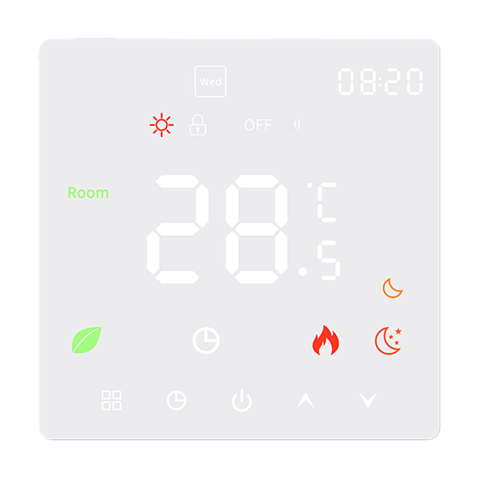 16A Digital Thermostat with LCD Display Floor Heating Temperature Controller Smart Home Assistant for Home