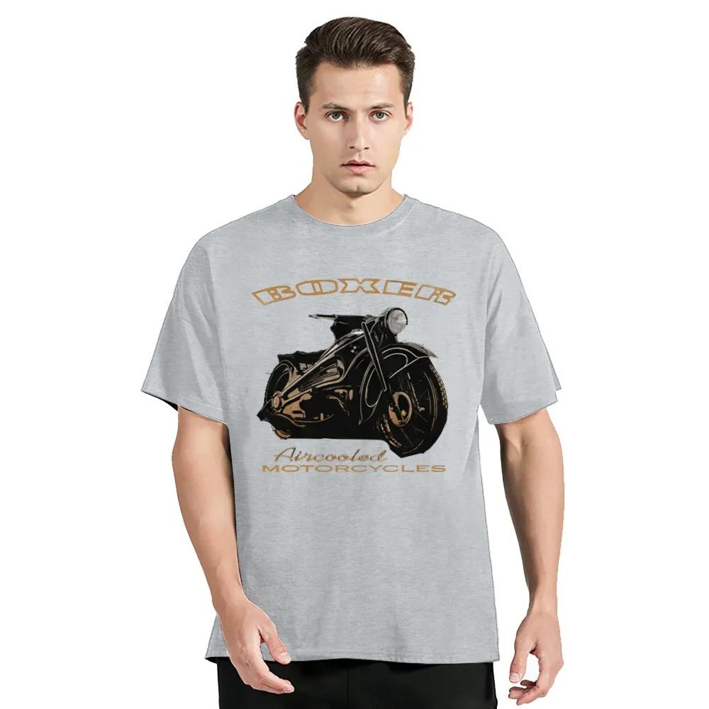 Boxer Classic Motorcycle Motorcycle Airhead Graphic Fitness T-shirt Cotton Tops Tees Men's Clothing Oversized Unisex Tshirt