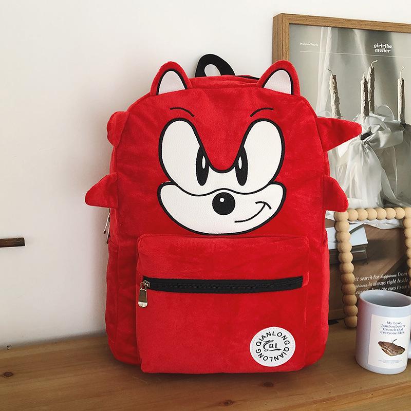 Βελούδινο Σακίδιο Ταξιδίου Sonic the Hedgehog για Άνδρες και Γυναίκες - Μεγάλης Χωρητικότητας Τσάντα για Μαθητές Λυκείου και Φοιτητές