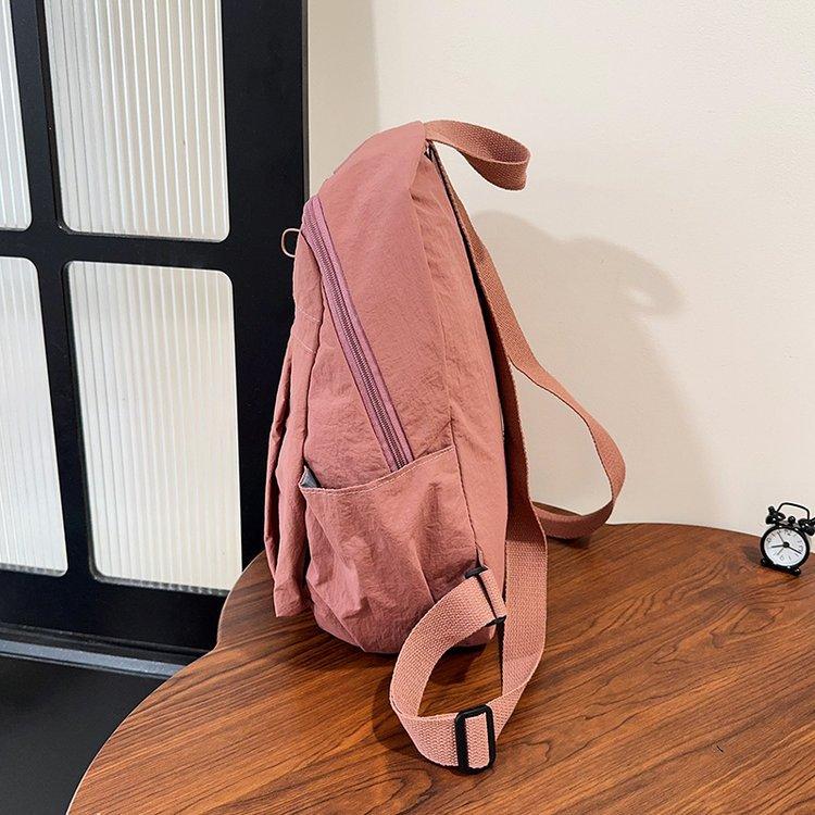 Schoolbag autumn new Korean style casual large capacity backpack fashionable multi-compartment student schoolbag campus solid color backpack
