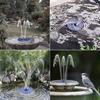 With LED Light Bird Bath Fountain Colorful Floating Fountains Solar Fountain  Fish Tank