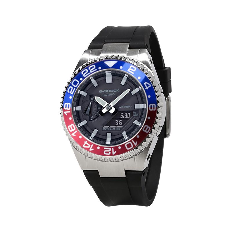 CASIO Унисекс Жидкокристаллический/Аналоговый Двойной Дисплей Серия Черные Часы GA-2100-1A(Watch4--)
