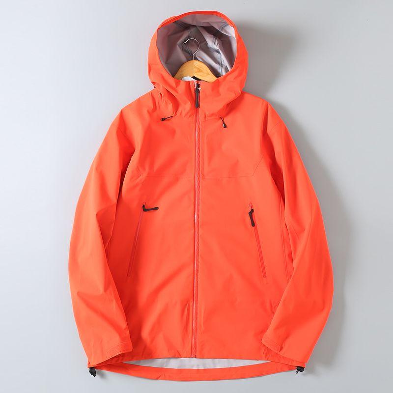 Original Foreign Trade Cut-Label Outdoor Windproof Waterproof Hooded Hardshell Jacket with Taped Seams, Storm-Resistant Men's Jacket, Trendy
