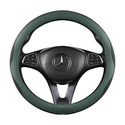 AUSTYLCO Volan auto mâner de direcție protector potrivit 38 Potrivit pentru toate interioarele General Light Regular O Verde Husă, Husă, Husă, cm,