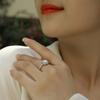 S925 Silver Wonderful Fate Ring Moissanite With Closed Ring