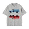 Hot Sale Rapper Drake ICEMAN Washed Vintage Tshirt Men Women Hip Hop Fashion Trend T Shirts Tops Male Summer Oversized Tshirts