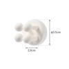 Storage Hook, Wall Mounted Shaver Holder, Toothbrush Holder, 6/1 Piece, Bathroom Non Flushing Silicone Hook, Shaver Holder
