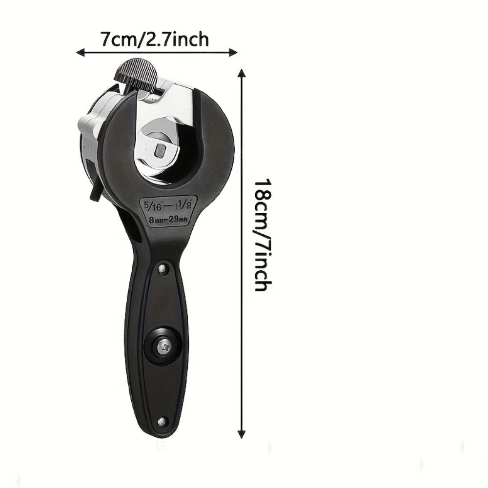 Těžký ráčnový řezač trubek - Rozsah řezání 1/4" až 7/8" pro měď, hliník, nerezovou ocel, PPR, PE trubky (8mm-29mm)