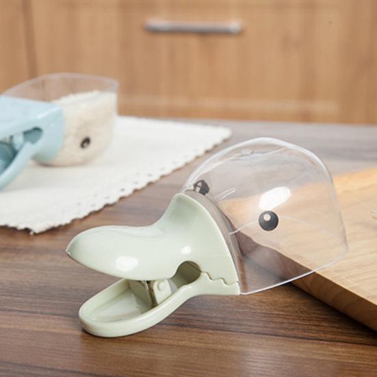 Plastic Scoop Bag Clip Food-Grade Measuring Cup BPA-Free Duck Head Multi-purpose Kitchen Utensils for Rice Water