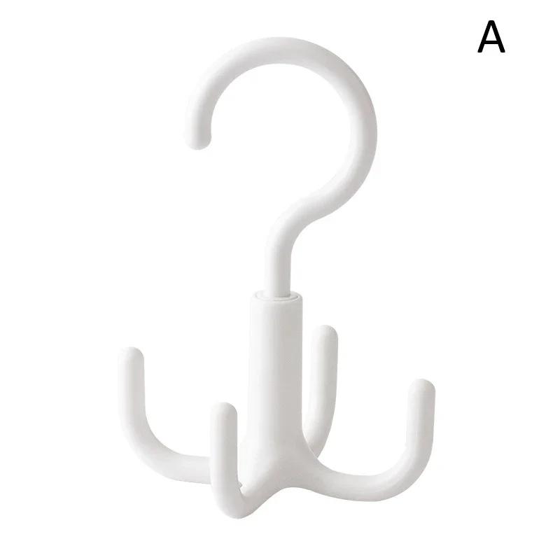 4 Claw Multipurpose Storage Hanger Hook Holder Wardrobe Closet Organizer Hanging Rack for Bags Jewelry Belt Clothes Hat Scarf