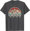 Mechanic Heartbeat Wrench Spanner Retro Sunset Graphic Tee Vintage Auto Repair Short Sleeve T-Shirt