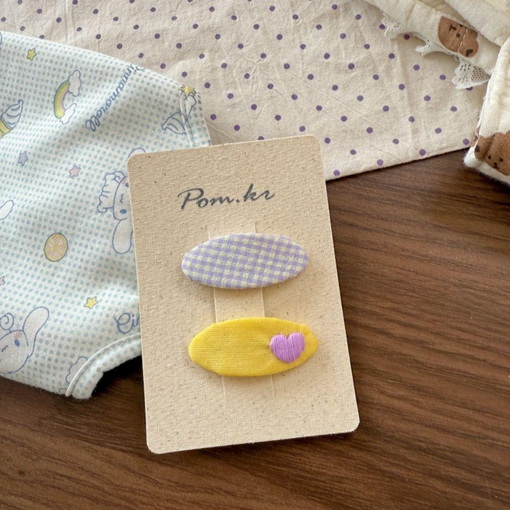 Flower Cloth Hair Clips Rabbit Princess Headdress New Bangs Clips Hair Accessories