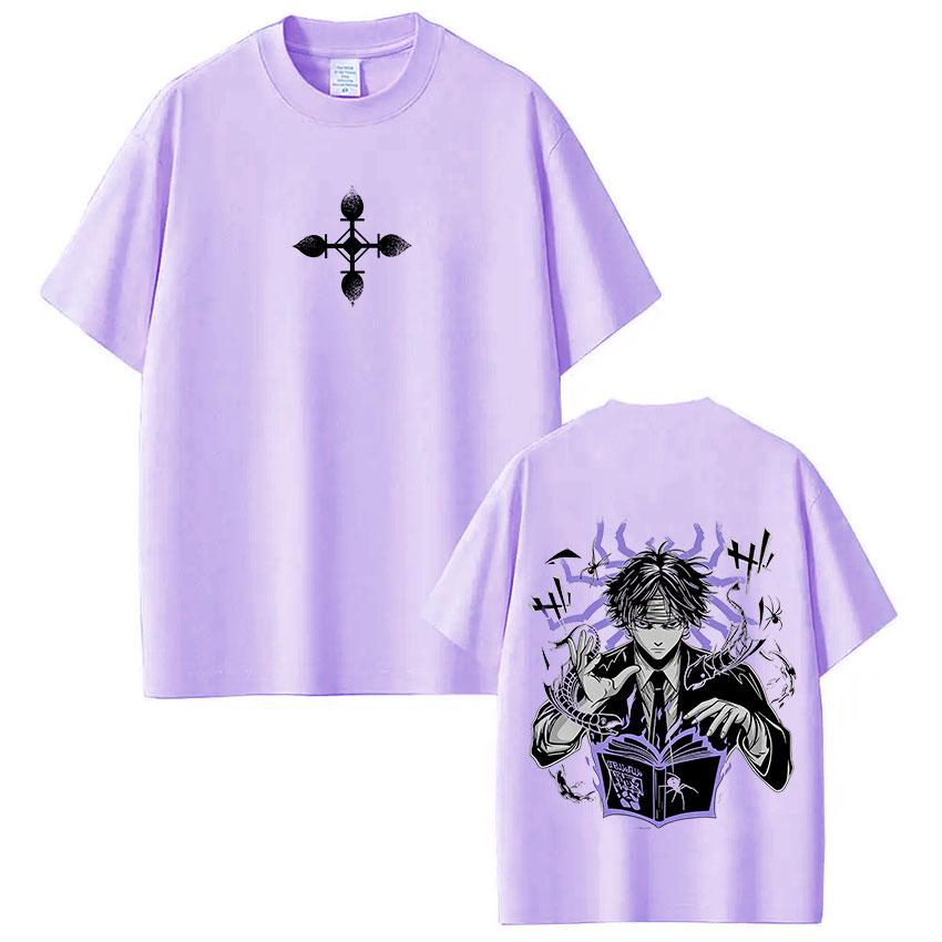 Anime Hunter X Hunter Chrollo Lucilfer Phantom Troupe T Shirt Men Women Clothing Summer Fashion Oversized Casual Cotton T-shirts