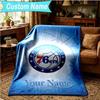 1PC Custom Name Blanket Philadelphia Basketball Team Flannel blankets Patterns Throw Blanket All-Season Soft Gift for Couch, Bed, Camping, Birthday gi
