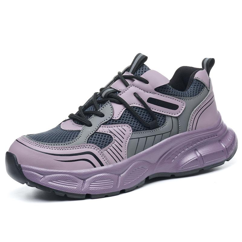 Steel Toe Work Shoes Lightweight Industrial Safety Shoes For Women Anti Puncture Field Shoes Comfortable Sneakers For Women