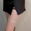 Sexy Leg Chain Multi-Layer Flash Diamond Fringed Thigh Chain Leg Decoration Spice Girl Street Auction Accessories Versatile Body Chain
