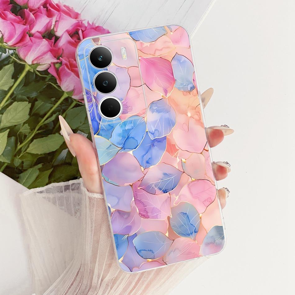 

Для Realme C71 RMX5303 Милий Квітковий Метелик Кіт Розписний Чохол Для Realme C71 C 71 4G М який Силіконовий ТПУ Чохли для Телефона Realme C71