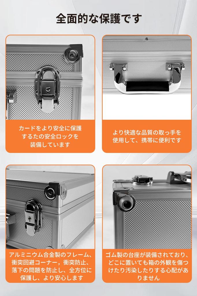HG CHASING TRIBE Deck Case Aluminum Attache Case that can store over 2500 cards Latest Case for Magnet Loader Trading Card Case Game Card Storage Box