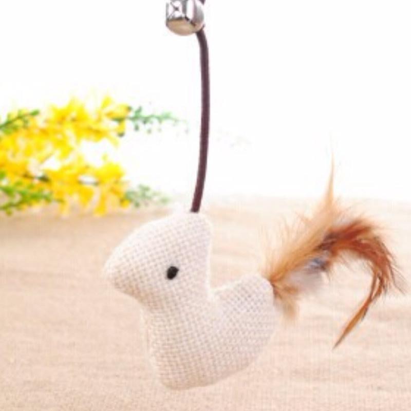 1 Pc Wooden Mouse Rods Plaything Environmental Pet Tease Cat Toys