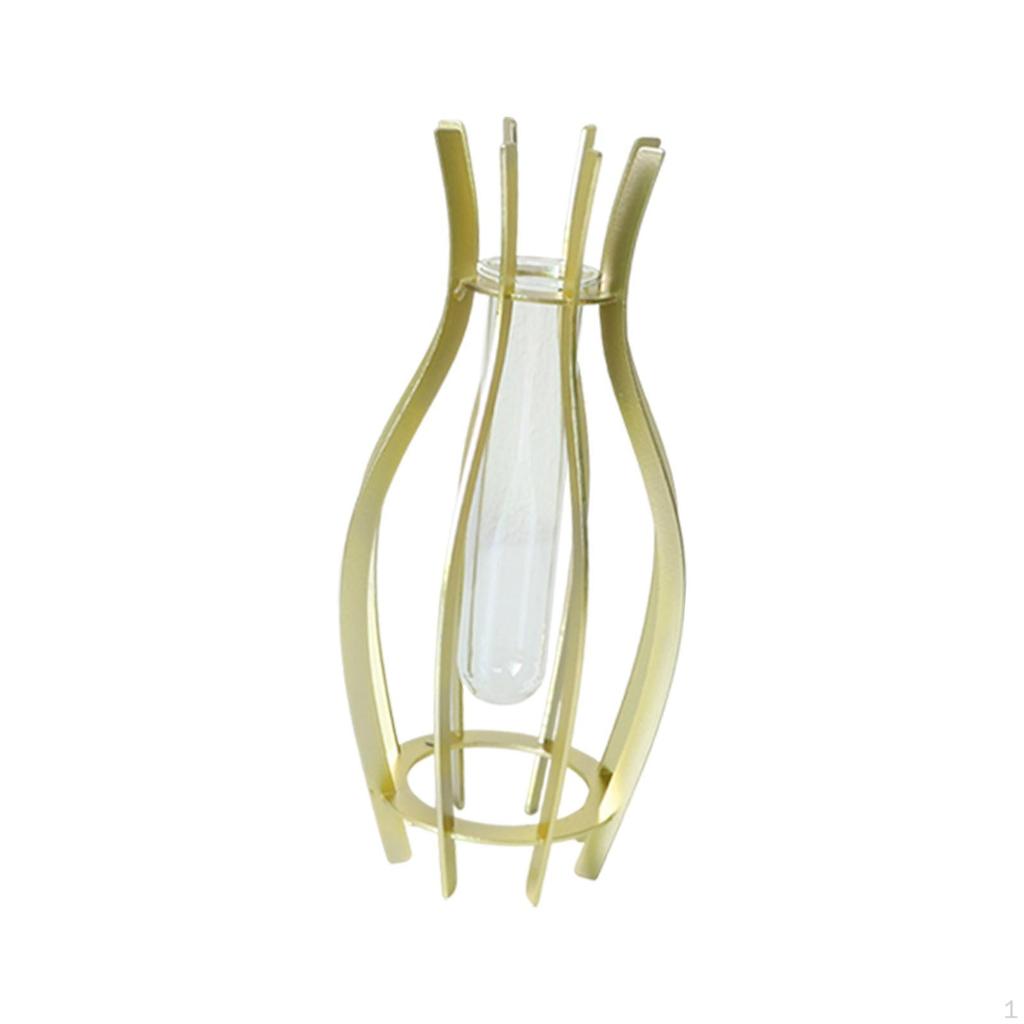 Klares Glasröhren-Blumenvasen-Ästhetischer Topf-Blumenarrangement-Pflanzgefäß-Pflanzenbehälter für