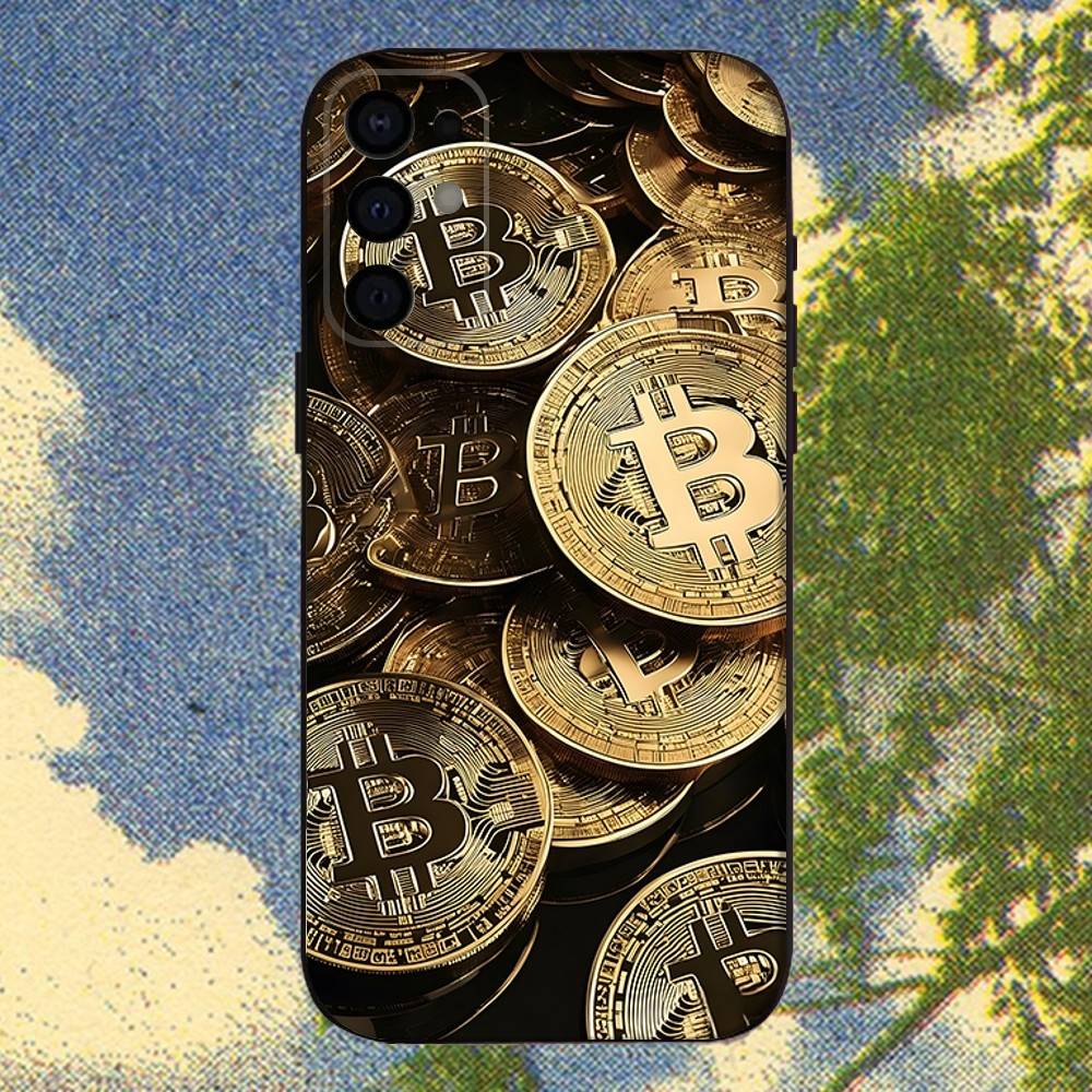 Crypto Currency Bitcoin BTC Phone Case For Samsung S25,S24,S21,S22,S23,S30,Ultra,S20,Plus,Fe,Lite,Note,10,9,5G Black Cover