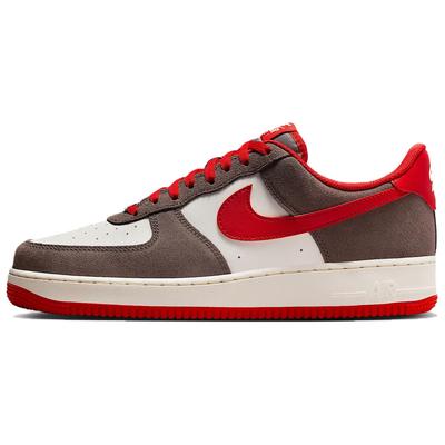 Air Force 1 Low '07 LV8 Cave Stone University Red Sneakers FQ8714-201