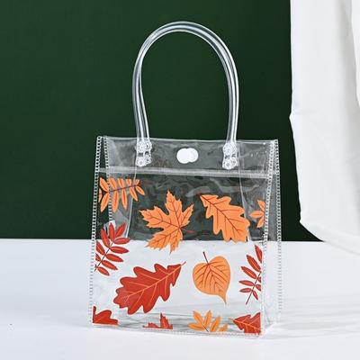 Nieuwe PVC Transparante Draagtas Handvat Transparant Transparante Boodschappentassen Grote Capaciteit Waterdichte Opbergtas