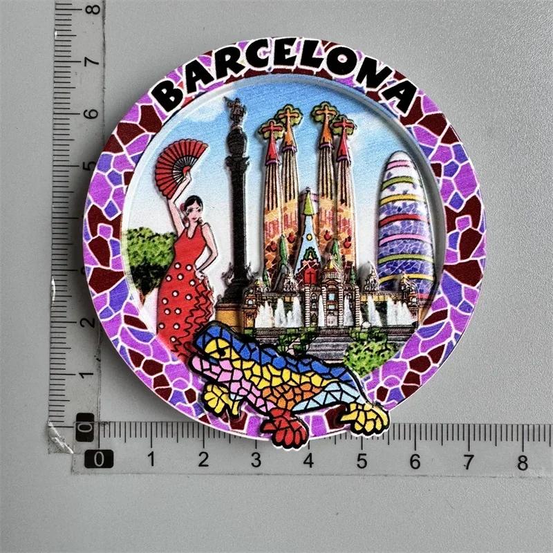 Kühlschrankmagnet Barcelona Spanien Brüssel Belgien Amsterdam Portugal Roma Tourist Souvenir Geschenke Kühlschrankmagnete