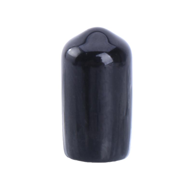 180pcs Rubber Caps Flexible Black End Caps Shock Absorbing for Screw & Tube