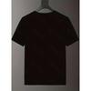 European sizes Men's round neck short sleeved T-shirt with chain letter pattern print, simple and fashionable T-shirt