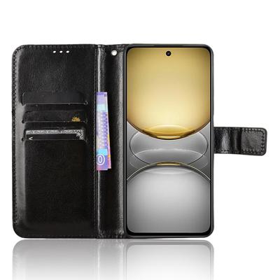 For Realme 14x 5G/C75 4G/V60 Pro 5G Case Crazy Horse Texture PU Leather Phone Wallet Cover