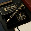 Metal Gel Pen Honoring Americans 250th Anniversary Comfortable Grip Pen for Office and Collection