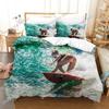3Dsurf On The Sea Bedding Sets Duvet Cover Set With Pillowcase Twin Full Queen King Bedclothes Duvet Cover