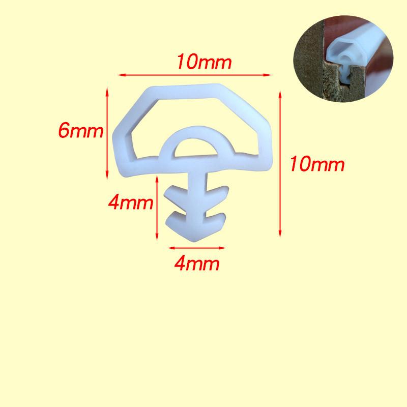 New Generation of Silicon Rubber Sealing Strips Crash Soundproof Door Thong Strip Door/ Window Sealed Slot Type Square Premium
