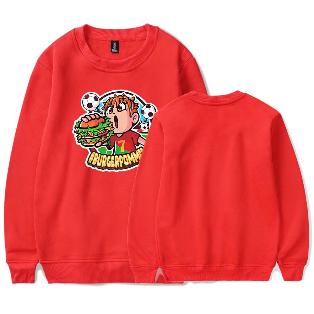 Burgerpommes ICrimax Round Neck Sweater Men/Women Kawaii Hoodie Streetwear Sweatshirts Fashion Tops Casual Teenager Cloth