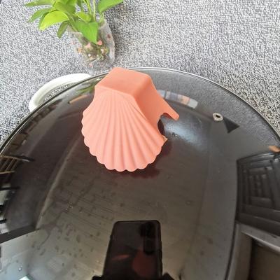 2 pçs luvas de silicone anti-escaldadura forma de concha resistente ao calor antiderrapante aperto multi-funcional forno de microondas pote alça luva tampa titular gadgets de cozinha